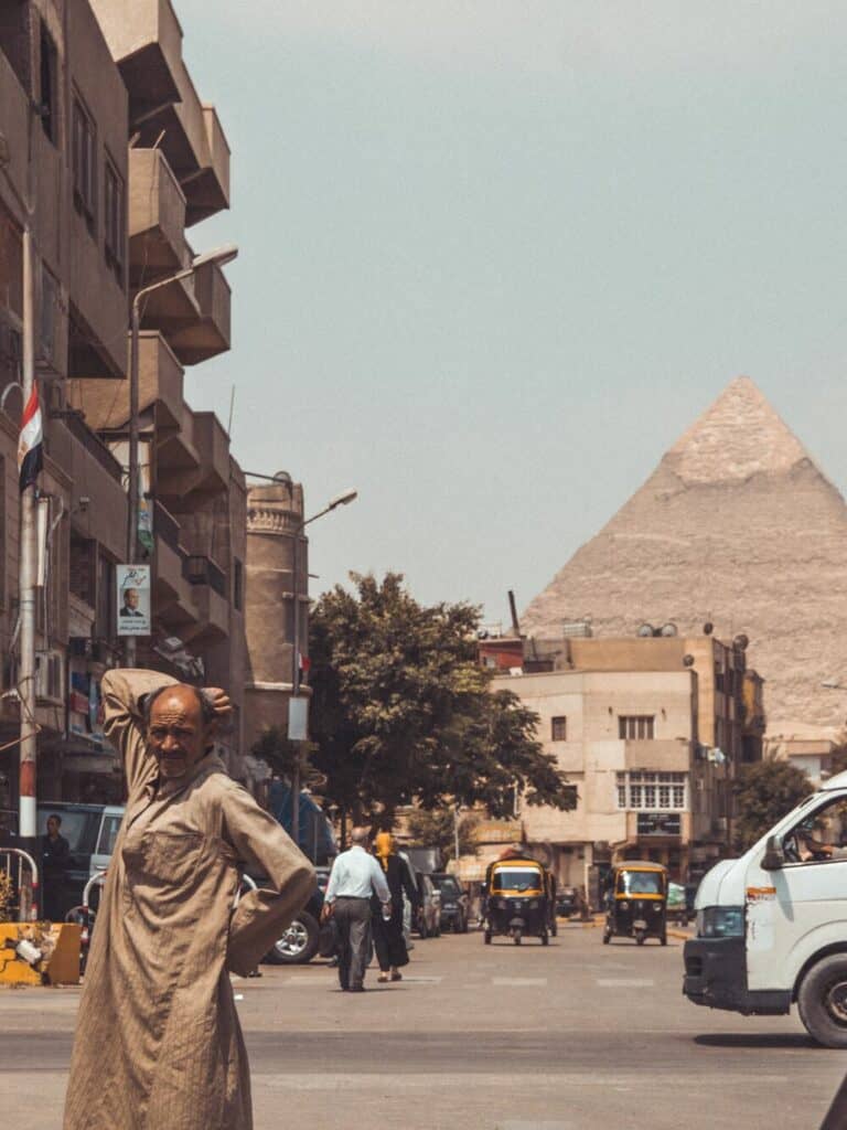 man posing for a photo in egypt