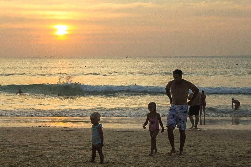 people on a beach