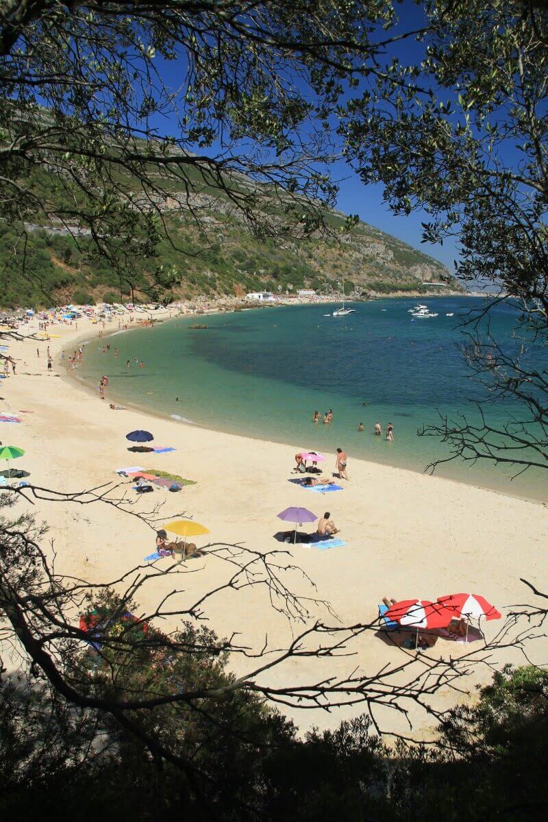 Praia de Galapinhos beach in Portugal. 