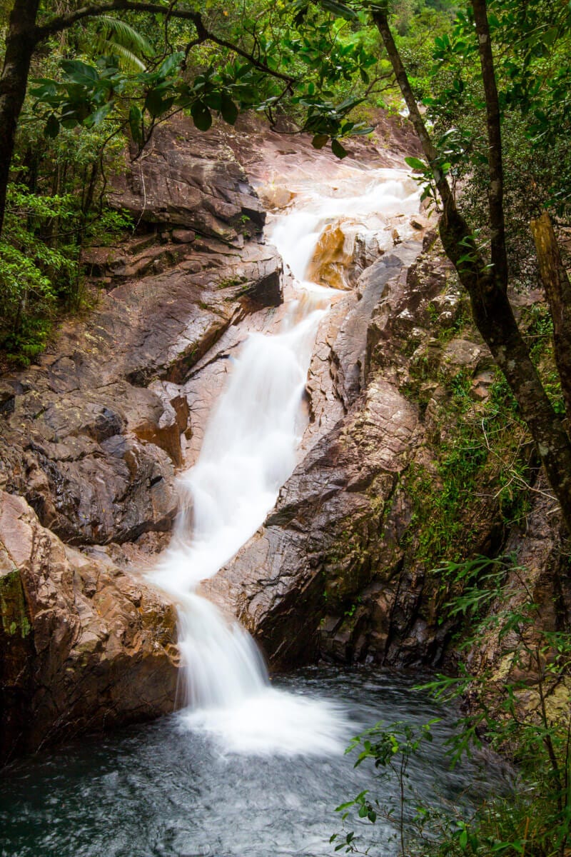 Araulen Cascading over rocks  Finch Hatton Gorge