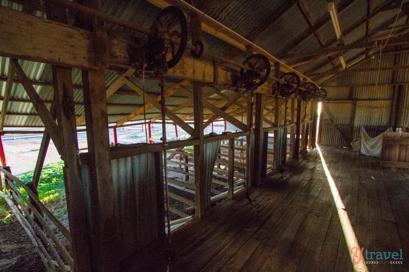 animal pens at Camden Park Station, Longreach, Queensland, Australia