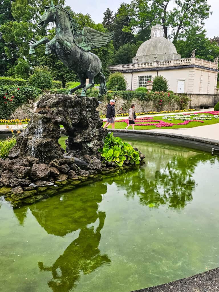 the pegasus fountain in salzburg