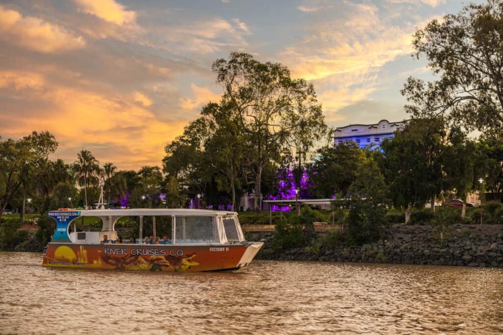 Sunset cruise along the Fitzroy River 