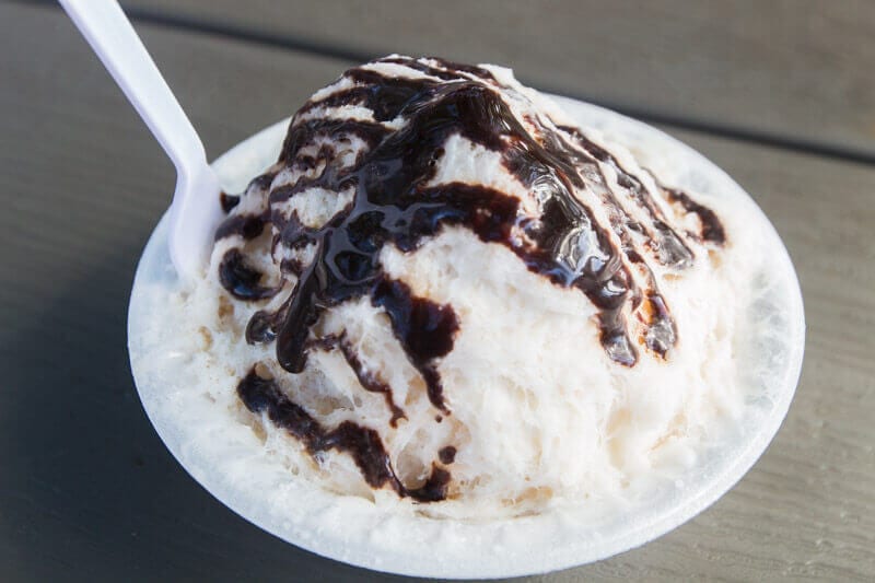 bowl of shaved ice