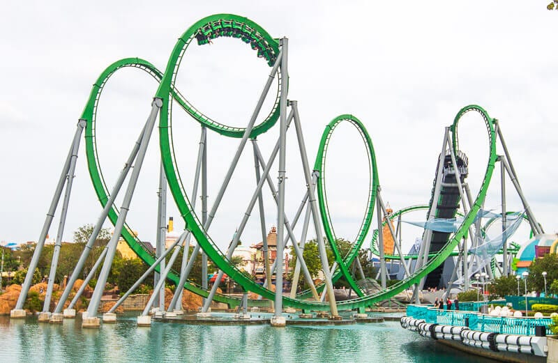 The Incredible Hulk Coaster at Islands of Adventure