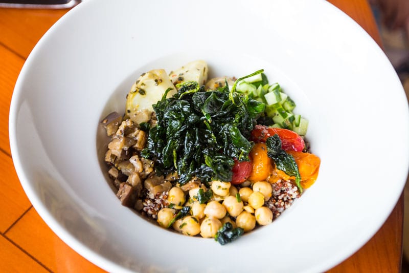 salad bowl with quinoa