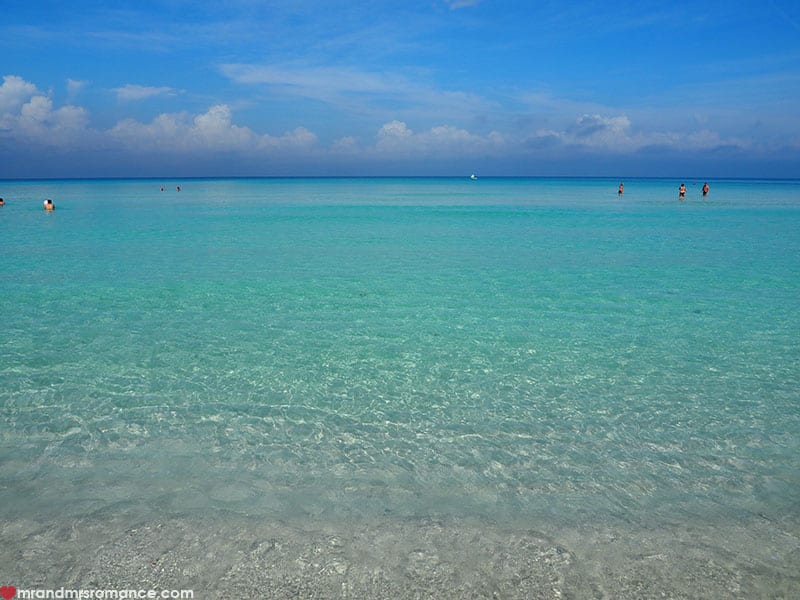 clear ocean water