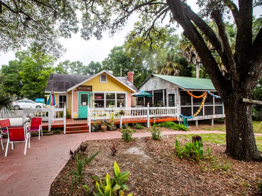 Cafe under a tree,