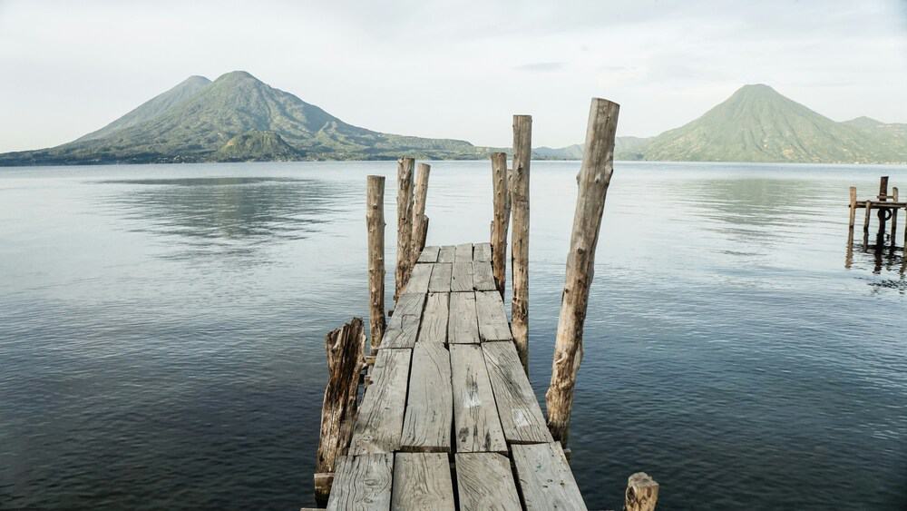 jetty in Lake Atitlan