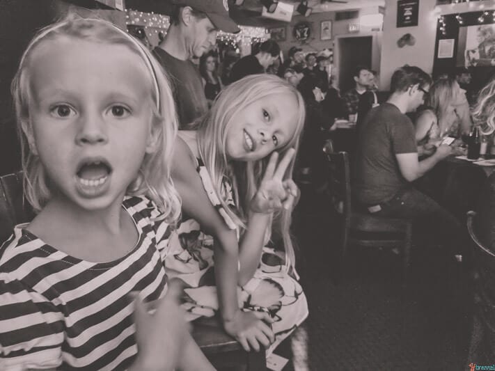 young girls watching the show at bluebird cafe