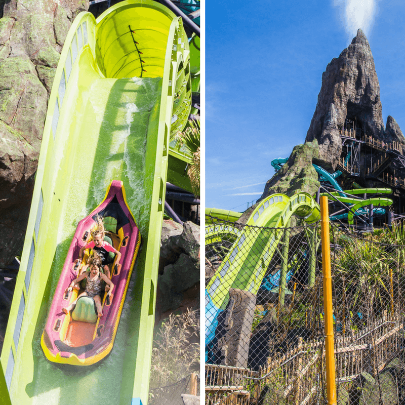 Aqua Coaster at Universal's Volcano Bat Water Park in Orlando, Florida