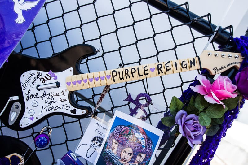 Tribute outside Paisley Park