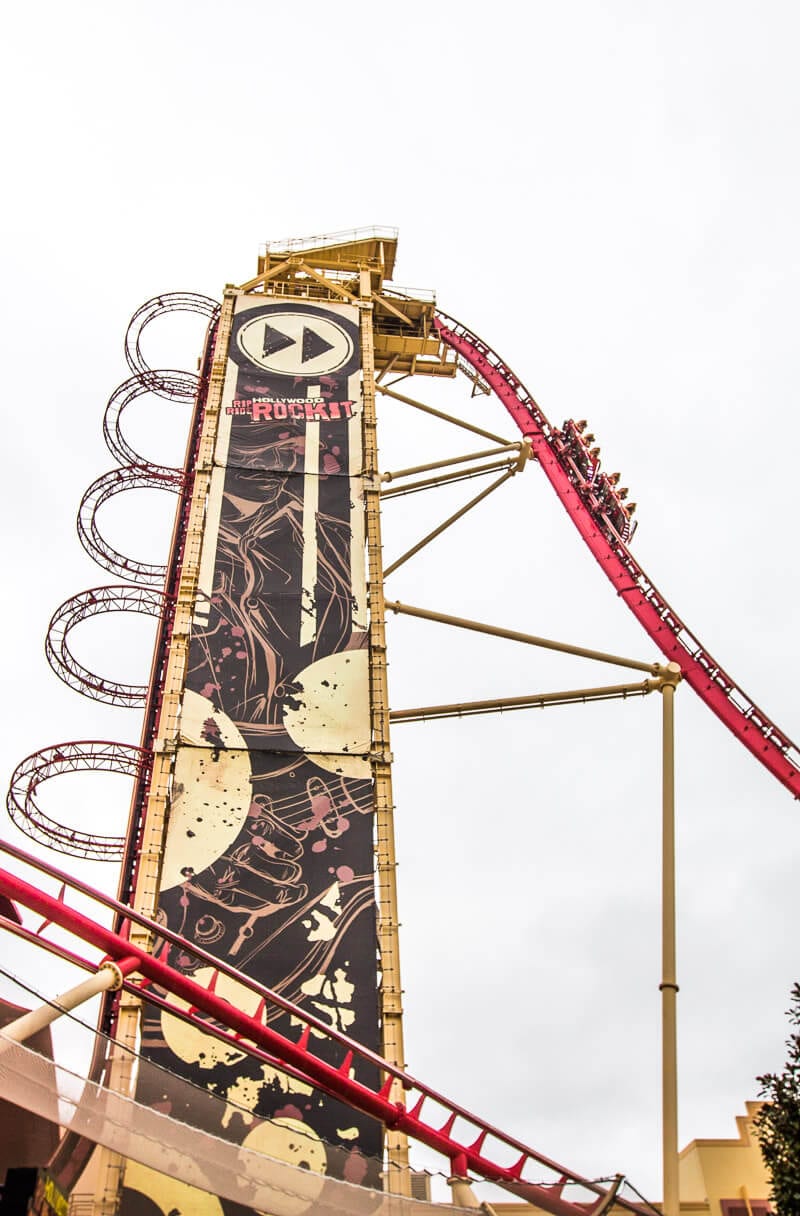 Rip Ride Rockit roller coaster Universal Studios Orlando Resort