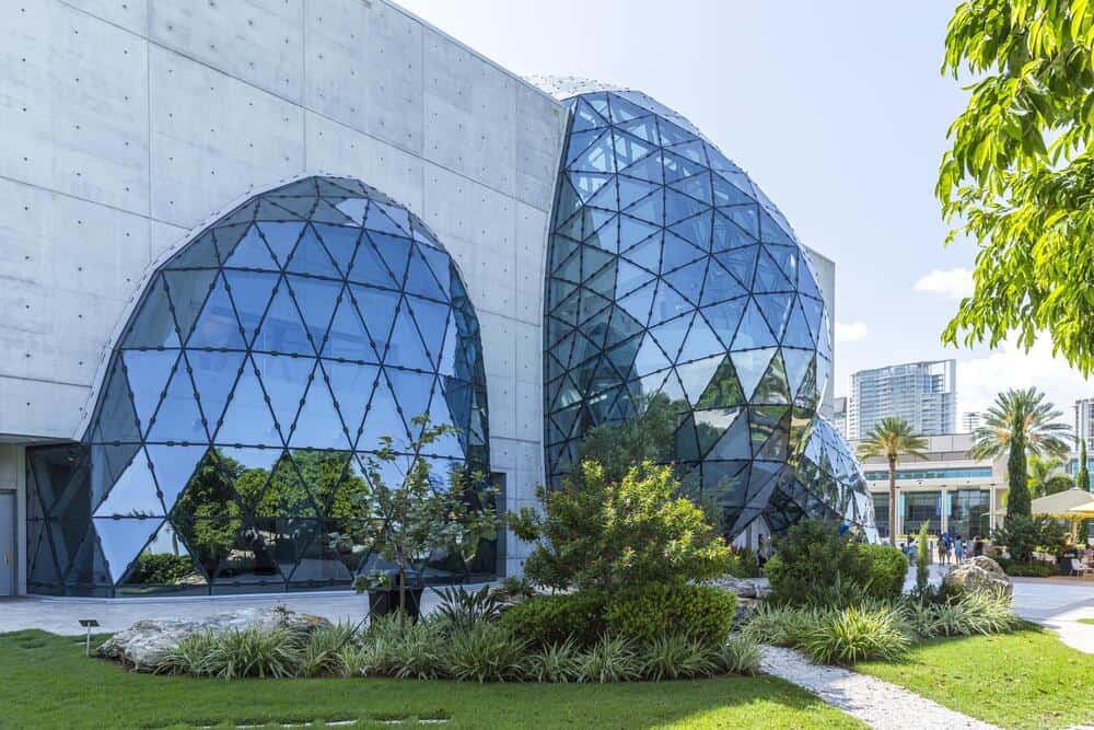 Exterior of Salvador Dali Museum  in St. Petersburg, FL. 