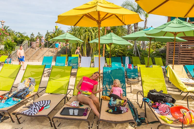 Relaxing at Volcano Bay